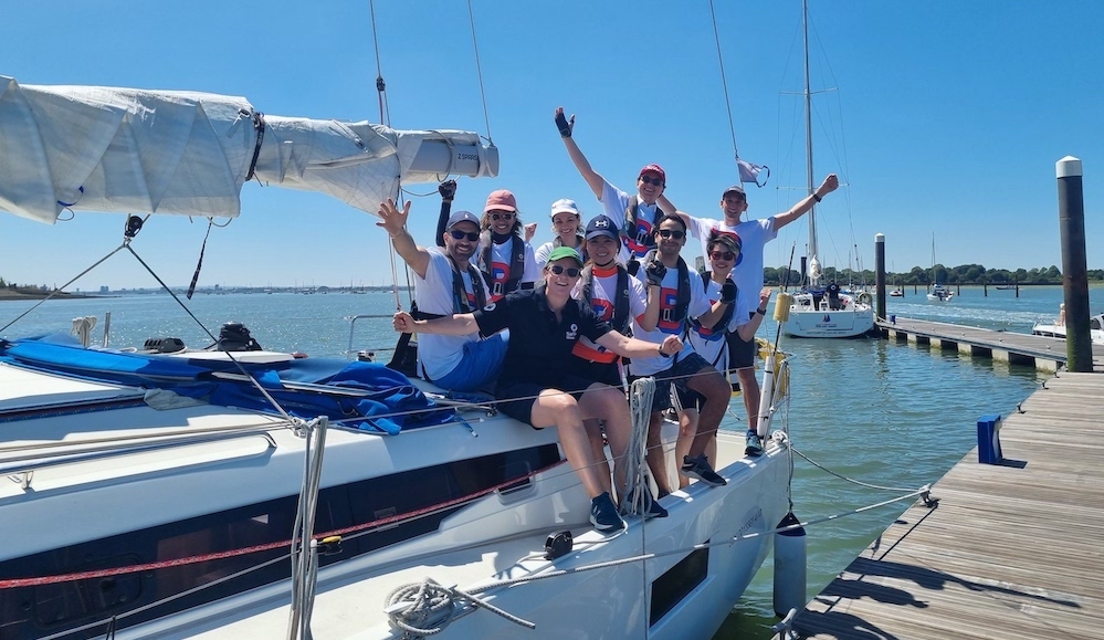 A group of college students gather on a yacht before setting off on a regatta to prove their professors' research theories